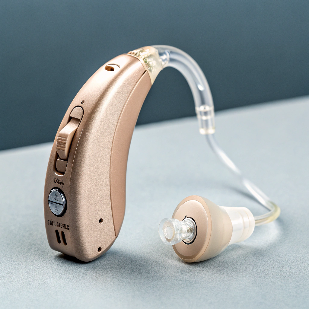 微型耳背型 (RIC) 渲染圖